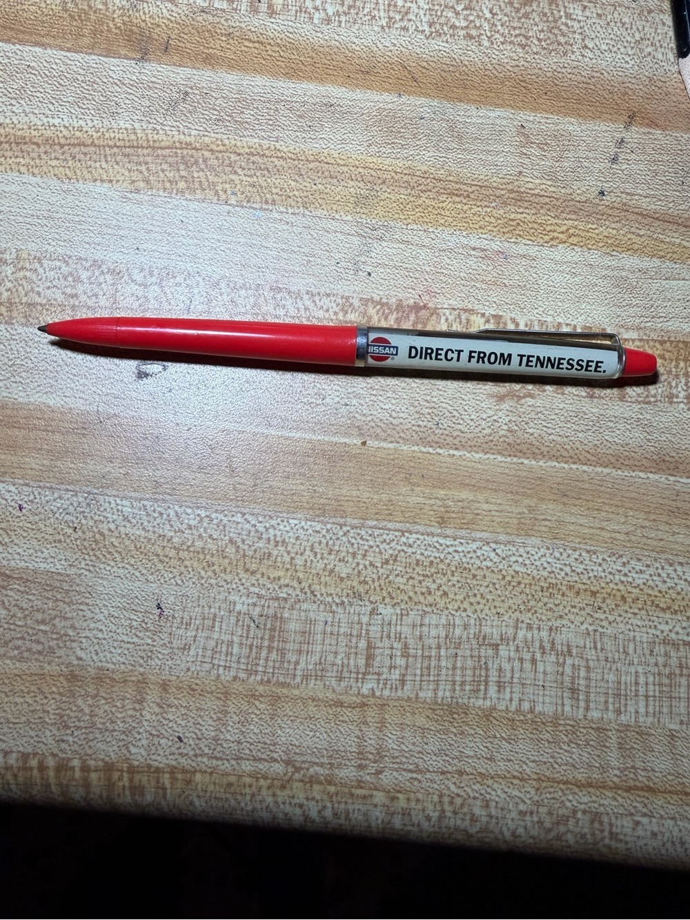 Vintage Nissan Advertising Moving Ship Pen "DIRECT FROM TENNESSEE"